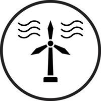 Wind Turbine Vector Icon Design