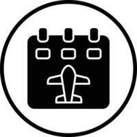 Flight Schedule Vector Icon Design