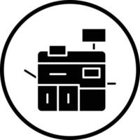 Printing Machine Vector Icon Design