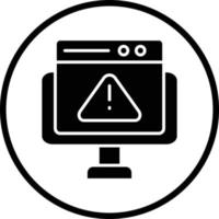 Website Error Vector Icon Design