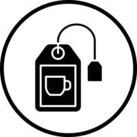 Tea Bag Vector Icon Design