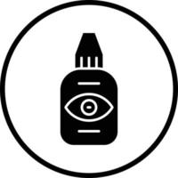 diseño de icono de vector de gota de ojo