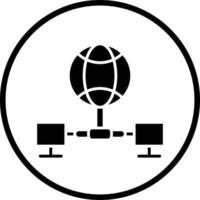 Global Network Vector Icon Design