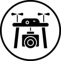 diseño de icono de vector de cámara de drones