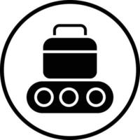 Luggage Conveyor Vector Icon Design