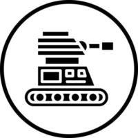 Army Tank Vector Icon Design