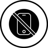 No Phone Vector Icon Design