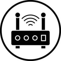 Wireless Router Vector Icon Design