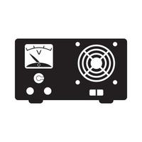 Computer power supply icon,logo illustration design template vector