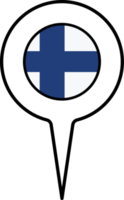 Finnland Flagge Karte Zeiger Symbol. png