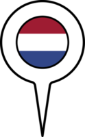 Nederland vlag kaart wijzer icoon. png