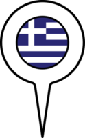 Griechenland Flagge Karte Zeiger Symbol. png