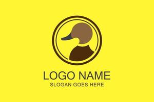DUCK HEAD LOGO, Vector illustration concepts for social media banners and post, business presentation and report templates, marketing material, print design.