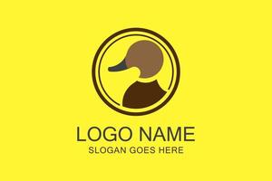 DUCK HEAD LOGO, Vector illustration concepts for social media banners and post, business presentation and report templates, marketing material, print design.