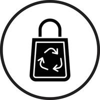 Recycle Bag Vector Icon Design