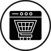 Online Shopping Vector Icon Design