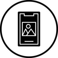 Mobile Image Vector Icon Design