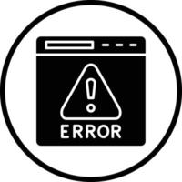 diseño de icono de vector de error