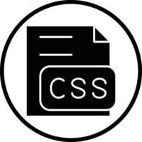 diseño de icono de vector de archivo css