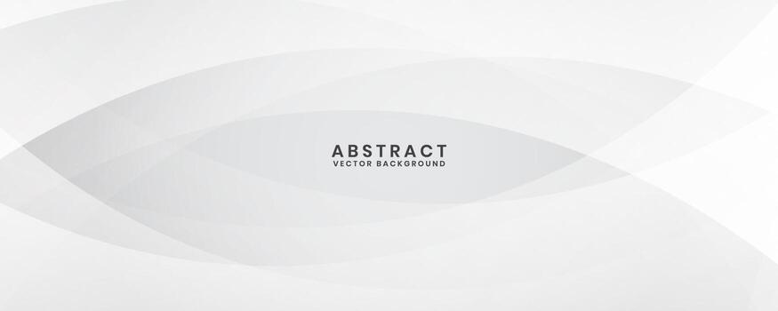 White geometric abstract background overlap layer on bright space with waves effect decoration. Graphic design element cutout style concept for banner, flyer, card, brochure cover, or landing page vector