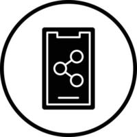 Mobile Share Vector Icon Design