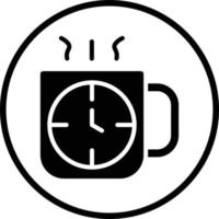 diseño de icono de vector de tiempo de café