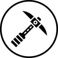 Pickaxe Vector Icon Design