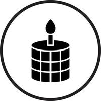 Scented Candle Vector Icon Design