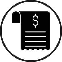 Receipt Vector Icon Design