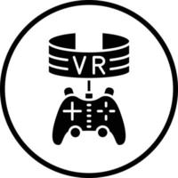 vr juego vector icono diseño