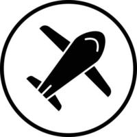 diseño de icono de vector de avión