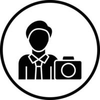 Cameraman Vector Icon Design