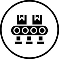 Conveyor Belt Vector Icon Design