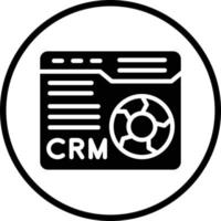 CRM Vector Icon Design