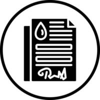 Oil Contract Vector Icon Design