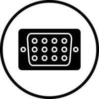 Vga Port Vector Icon Design