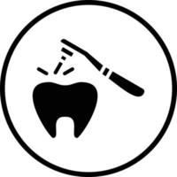 Tooth Drilling Vector Icon Design