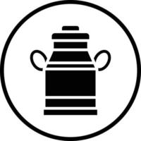 Milk Tank Vector Icon Design