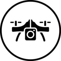 diseño de icono de vector de drone de cámara