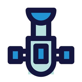 satellite of network connection fill icon style vector