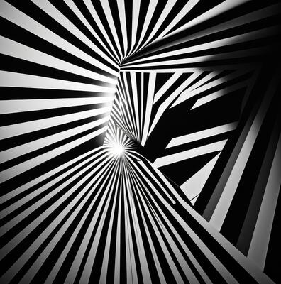 Black and white stripes.
