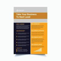 Corporate business flyer design template vector