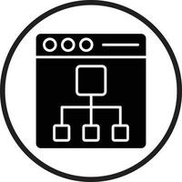 Sitemap Vector Icon Design