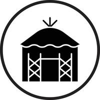 Hut Vector Icon Design