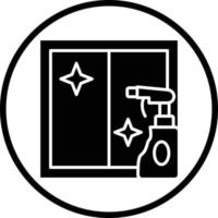 Cleaning Window Vector Icon Design