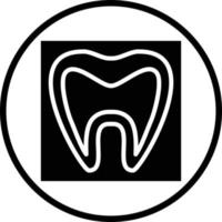 Tooth Xray Vector Icon Design