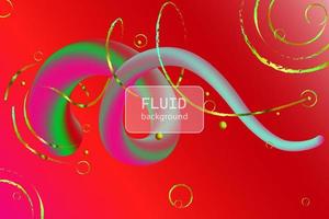 wall decor fluid background vector eps 10