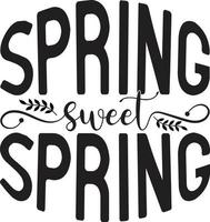 Spring Quotes Design vector