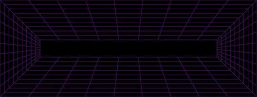 Background wireframe perspective with violet color. vector