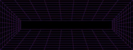 Background wireframe perspective with violet color. vector